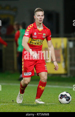 DEVENTER, 07-12-2018, Stadium de Adelaarshorst, season 2018 / 2019, Dutch Keuken Kampioen Divisie, Go Ahead Eagles player Roland Baas during the match Go Ahead Eagles - Helmond Sport. Stock Photo