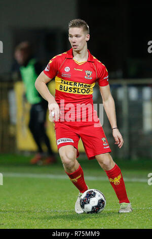 DEVENTER, 07-12-2018, Stadium de Adelaarshorst, season 2018 / 2019, Dutch Keuken Kampioen Divisie, Go Ahead Eagles player Roland Baas during the match Go Ahead Eagles - Helmond Sport. Stock Photo