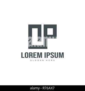 Initial letter logo template. Minimalist letter logo template design Stock Vector
