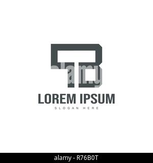 Initial letter logo template. Minimalist letter logo template design Stock Vector