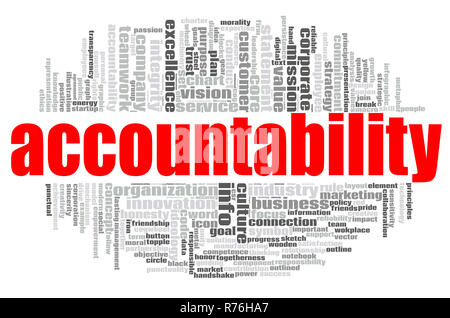 Accountability word cloud Stock Photo