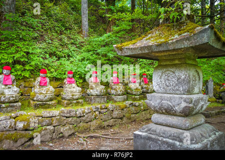 Narabi Jizo statues, Nikko, Japan Stock Photo