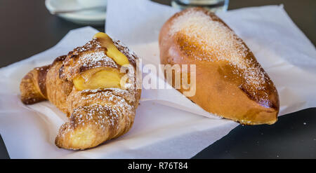 Morning brioches in Italy Stock Photo