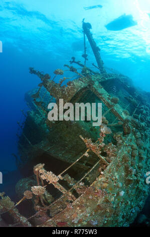 Shipwreck of Gianis D. Red Sea, Sharm El Sheikh, Egypt Stock Photo