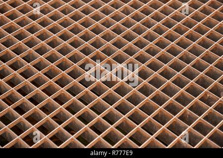 Rusty Metal Grid Stock Photo