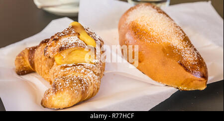 Morning brioches in Italy Stock Photo