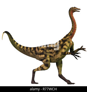 Deinocheirus on white background Royalty Free Vector Image