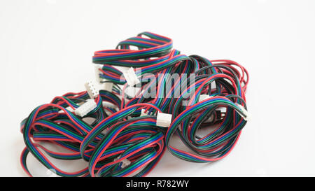 Electronic connection cables Stock Photo
