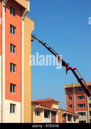 construction site and crane Stock Photo