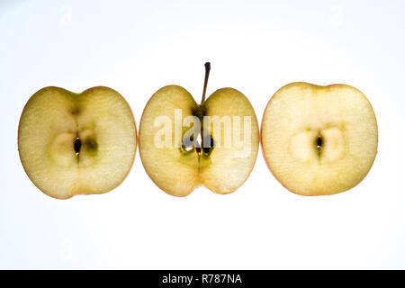 Apple slices Stock Photo