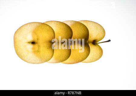 Apple slices Stock Photo