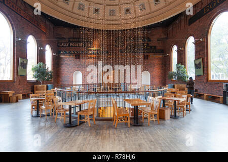 Central domed food hall at Quincy Market, Boston, Massachusetts, United States of America.