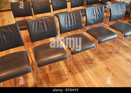 Rows of Chairs Stock Photo