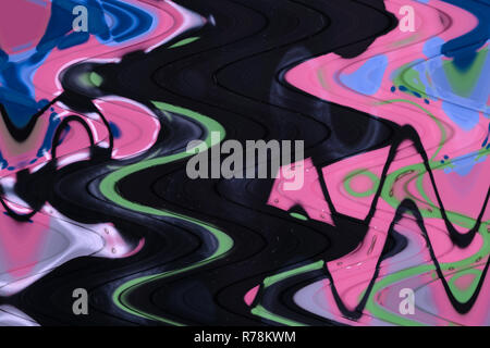 Blue and light pink marble texture stain Stock Photo