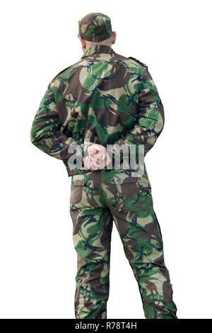 Portrait of Young Soldier on a White Background Stock Photo - Alamy