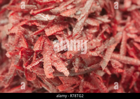 Close up of grated beets Macro Whole background Stock Photo