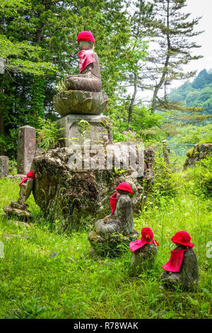 Narabi Jizo statues, Nikko, Japan Stock Photo