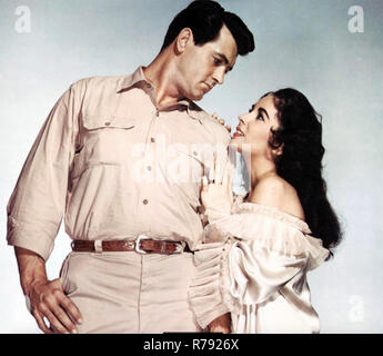 GIANT 1956 Warner Bros film with Elizabeth Taylor and Rock Hudson Stock Photo