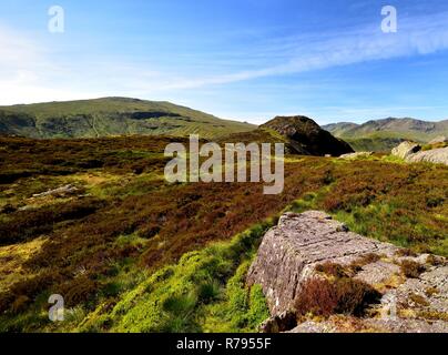 High Raise and Sergeant's Crag from Eagle Crag Stock Photo