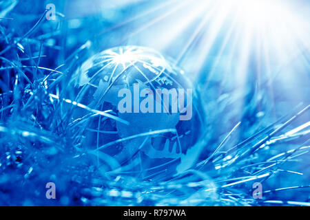 glass globe and light Stock Photo