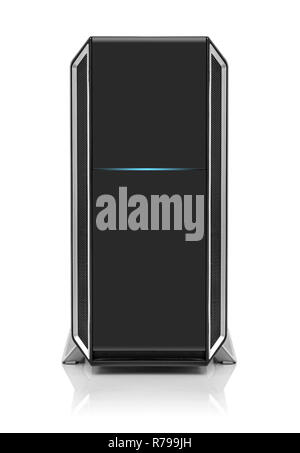 Computer system unit on a white background. Stock Photo