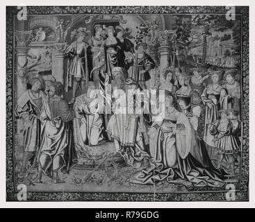 David chosen as king by God: Samuel anointing David Stock Photo - Alamy