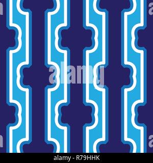 Seamless abstract dark blue vertical lines art pattern Stock Vector