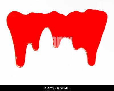 Red color dripping, Color Dropping Background Stock Photo