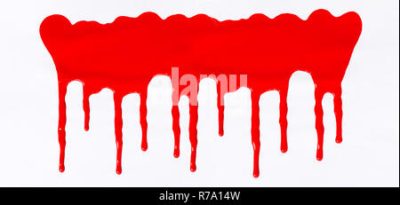 Red color dripping, Color Dropping Background Stock Photo