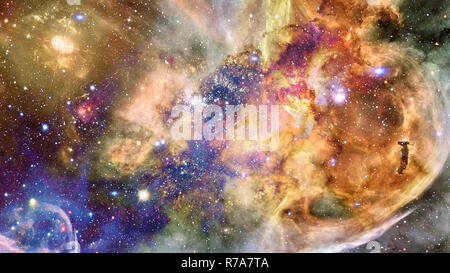 The Helix Nebula in deep space. Elements of this image furnished by NASA. Stock Photo