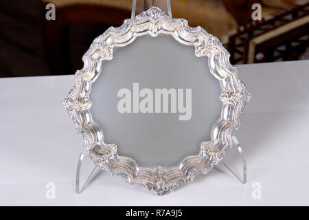 single silver photo frame Stock Photo