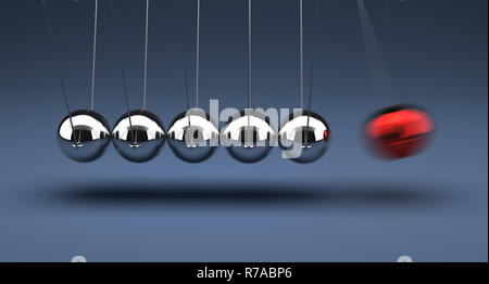 Newton's Cradle Stock Photo