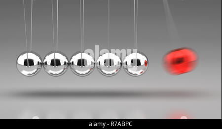 Newton's Cradle Stock Photo