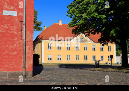 The Baroque Commander's House - Kommandantboligen (1725) at the Kastellet (Citadel) in Copenhagen, Denmark Stock Photo