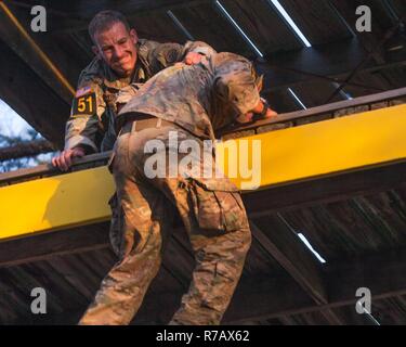 Two U.S. Army Rangers, assigned to the 5th Ranger Training Battalion ...