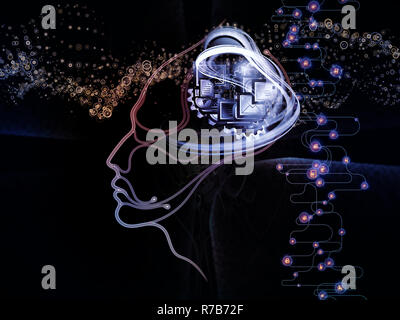 Machine Consciousness Metaphor Stock Photo
