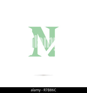 Letter n logo icon design template elements Stock Photo