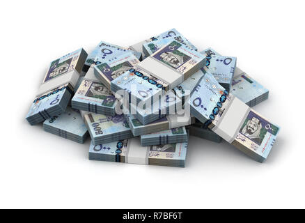 Stack of Saudi Arabian Riyals Stock Photo - Alamy