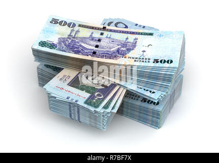Stack of Saudi Arabian Riyals Stock Photo - Alamy