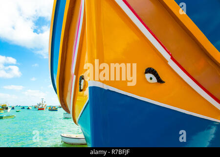 Colours of the Maltese Dghajsa Stock Photo