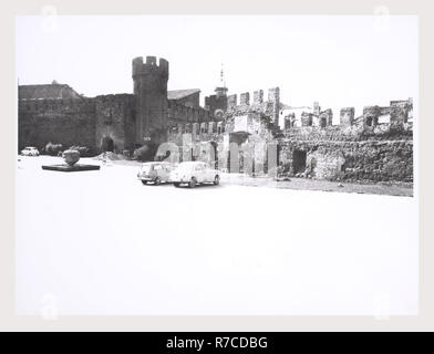 Lazio Roma Cerveteri Castle, this is my Italy, the italian country of visual history, Antiquities Exterior views of ancient castle fortified in medieval times and crenellated fort 3rd century. Stock Photo