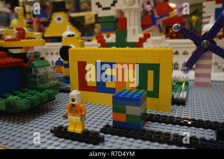 Lego plastic toy bricks Stock Photo