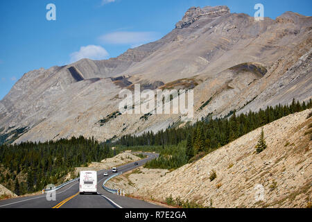 Icefields Parkway, Rocky Mountains, Canada Stock Photo