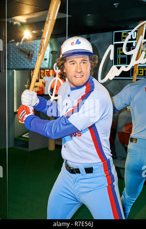 Kentucky USA, July 3, 2021 Wax figure of American Baseball…