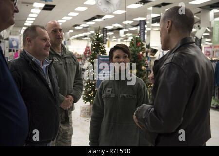 Lt. Col. Patricia Csank speaks at Senior Airman Clinton Reeves memorial ...