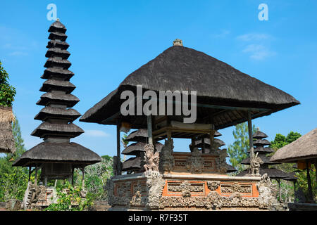 Pura Taman Ayun Temple, Bale, wood pavilion, and Meru, pagoda, Mengwi, Bali, Indonesia Stock Photo