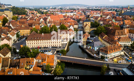 Altstadt or Old Town Bamberg, Germany Stock Photo