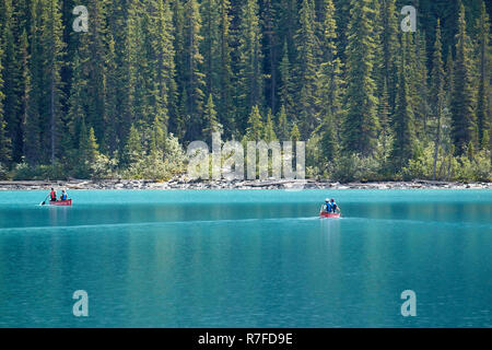 Moraine Lake, Banff National Park, Rocky Mountains, Canada Stock Photo