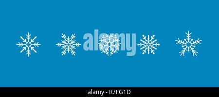 set of vector snowflakes Stock Vector