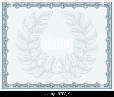 Certificate Template Diploma Background Stock Vector